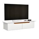 Ver imagem 1 de Rack Aparador Suspenso Flow Branco – EJ Móveis
