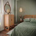 Ver imagem 5 de Cabeceira de Cama com Palhinha Indiana no Tamanho Queen / Coleção Acapulco