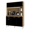 Ver imagem 2 de Cozinha Ambiente Kit Duda 120 Cm Damasco Preto – Poquema