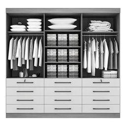 Guarda Roupa Casal Mônaco 6 Pts Branco Ddoro - 2
