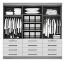 Ver imagem 2 de Guarda Roupa Casal Mônaco 6 Pts Branco Ddoro