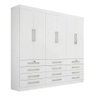 Guarda Roupa Casal Mônaco 6 Pts Branco Ddoro - 1