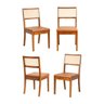 Kit 4 Cadeiras Madeira Maciça Tiê CabeCasa MadeiraOriginals - 1