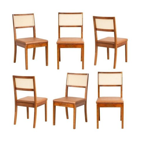 Kit 6 Cadeiras Madeira Maciça Tiê CabeCasa MadeiraOriginals