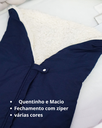 Ver imagem 4 de Saco Porta Bebê Percal e Sherpa com Zíper e Botão Hipoalergenico