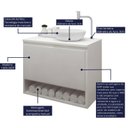 Ver imagem 6 de Gabinete Armário para Banheiro com Pia Cuba 60cm Balcão Suspenso