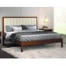 Cama Casal Estofada Madeira Maciça 1,60m - Lisboa - Móveis Montanhês - 1