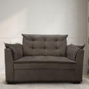 Ver imagem 3 de Sofá 2 Lugares para Sala Moderno Confortável Elegance Suede Marrom