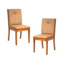 Ver imagem 1 de Kit 2 Cadeiras Estofadas Tiê Maxx CabeCasa MadeiraOriginals