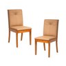 Kit 2 Cadeiras Estofadas Tiê Maxx CabeCasa MadeiraOriginals - 1