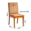 Ver imagem 3 de Kit 6 Cadeiras Estofadas Tiê Maxx CabeCasa MadeiraOriginals