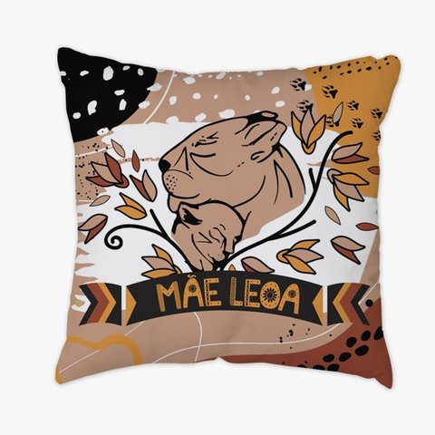Capa de Almofada Grande - Mae Leoa