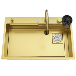 Cuba Gourmet para Cozinha Miami Dourada Aço Inox 304 Goldenx - 4