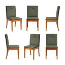 Ver imagem 1 de Kit 6 Cadeiras Estofadas Tiê Maxx CabeCasa MadeiraOriginals