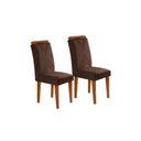 Ver imagem 7 de Conjunto: Mesa Sala Jantar Alvorada Tampo Madeirado C/ Vidro Canto Reto 180x90cm e 6 Cadeiras
