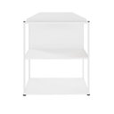 Ver imagem 4 de Escrivaninha com Estante Baixa Escritório 3 Prateleiras 150cm Branco F5 Office