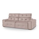 Ver imagem 3 de Sofá Retrátil e Reclinável Jaguar 1,80m - Fortbello Estofados:rose