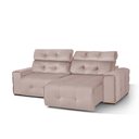Ver imagem 2 de Sofá Retrátil e Reclinável Jaguar 1,80m - Fortbello Estofados:rose