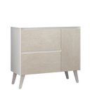 Ver imagem 3 de Gabinete de Banheiro 90cm sem Cuba Ref 910 Branco/Arenito