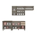 Ver imagem 5 de Cozinha Compacta 4 Peças 100% MDF com Aéreo de Vidro Reflecta e Tampo para Cooktop Connect