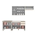 Ver imagem 3 de Cozinha Compacta 4 Peças 100% Mdf com Aéreo para Geladeira Connect