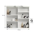 Ver imagem 2 de Armário de Banheiro 90cm 02 Portas Ref 910