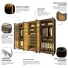 Guarda-roupas Casal 6 Portas com 6 Portas Reflecta com Pés e Led Absolut New Reflecta 100% MDF - 6