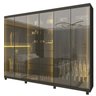 Guarda-roupas Casal 6 Portas com 6 Portas Reflecta com Pés e Led Absolut New Reflecta 100% MDF - 3