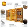 Guarda-roupas Casal 6 Portas com 6 Portas Reflecta com Pés e Led Absolut New Reflecta 100% MDF - 6