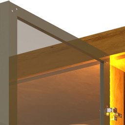Guarda-roupas Casal 6 Portas com 6 Portas Reflecta com Pés e Led Absolut New Reflecta 100% MDF - 7