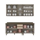 Ver imagem 4 de Cozinha Compacta 4 Peças com Aéreo de Vidro Reflecta 100% Mdf