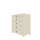 Ver imagem 2 de Ilha 5 Gavetas com Pés Innova Funcionalidade e Elegância 100% MDF Branco/Off White