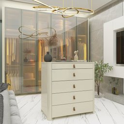 Ilha 5 Gavetas com Pés Innova Funcionalidade e Elegância 100% MDF - 10