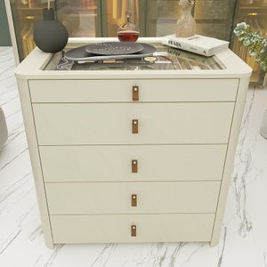 Ilha 5 Gavetas com Pés Innova Funcionalidade e Elegância 100% MDF