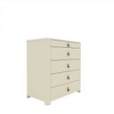 Ver mais imagens de Ilha 5 Gavetas com Pés Innova Funcionalidade e Elegância 100% MDF Branco/Off White