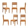 Kit 6 Cadeiras Estofadas Tiê CabeCasa MadeiraOriginals - 1