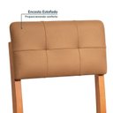 Ver imagem 5 de Kit 6 Cadeiras Estofadas Tiê CabeCasa MadeiraOriginals Marrom/Amêndoa/Sepia