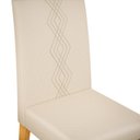 Ver imagem 5 de Conjunto Kit 2 Cadeiras de Jantar Dj Móveis Yasmin Cedro Linho Neve