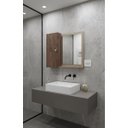 Ver imagem 6 de Armario Espelheira com Nicho Flex Genova Cor Fendi/carvalho Starrose