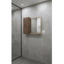 Ver imagem 5 de Armario Espelheira com Nicho Flex Genova Cor Fendi/carvalho Starrose