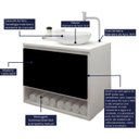 Ver imagem 6 de Gabinete Armário para Banheiro com Pia Cuba 60cm Balcão Suspenso