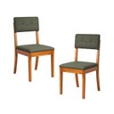 Ver imagem 1 de Kit 2 Cadeiras Estofadas Tiê CabeCasa MadeiraOriginals