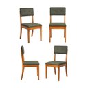 Ver imagem 1 de Kit 4 Cadeiras Estofadas Tiê CabeCasa MadeiraOriginals