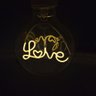 Lampada Led Mensagem Love 4w Branco Quente Casa Comercio - 4
