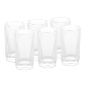 Jogo 6 Copos Altos Lines 400ml - Wolff