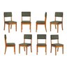Kit 8 Cadeiras Estofadas Tiê CabeCasa MadeiraOriginals - 2