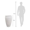 Ver imagem 4 de Vaso Antique Cilíndrico 44 (70l) Cor Cimento Queimado Japi