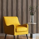 Ver imagem 1 de Papel de Parede Adesivo Ripado Madeira em Tons de Bege 5,0m