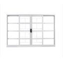 Ver imagem 3 de Kit com 2 Janelas de Aço de Correr 100x120cm 4 Folhas com Grade e Vidro Branca MGM