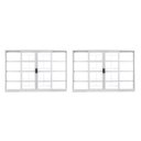 Ver imagem 1 de Kit com 2 Janelas de Aço de Correr 100x120cm 4 Folhas com Grade MGM Branco